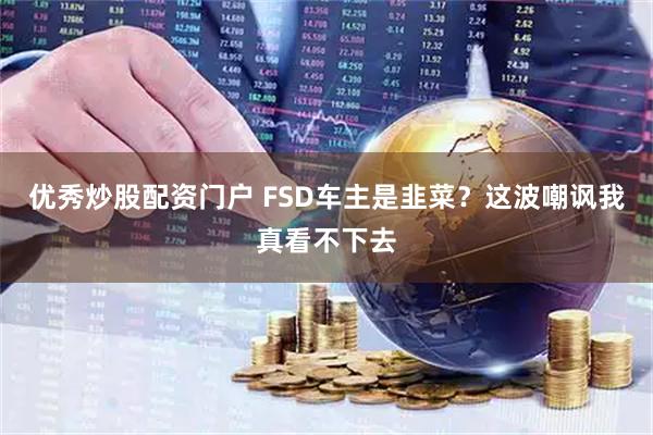 优秀炒股配资门户 FSD车主是韭菜？这波嘲讽我真看不下去